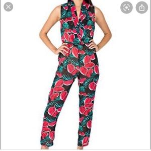 American apparel watermelon 🍉print jumpsuit